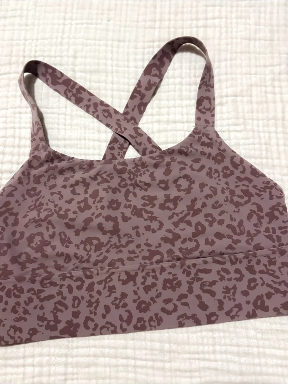 Athleta Dusty Mauve Warrior Longline Sport Bra size Medium